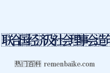 联合国经济及社会理事会造句是什么意思的图片